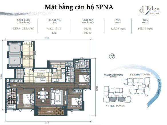 D’edge Thảo Điền / 3BR / $2,220