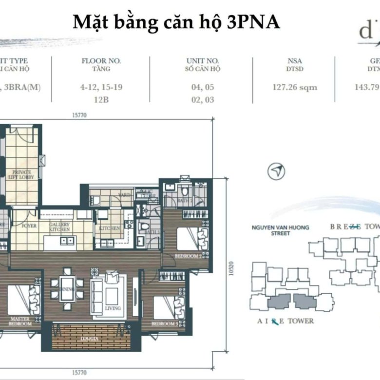 D’edge Thảo Điền / 3BR / $2,220